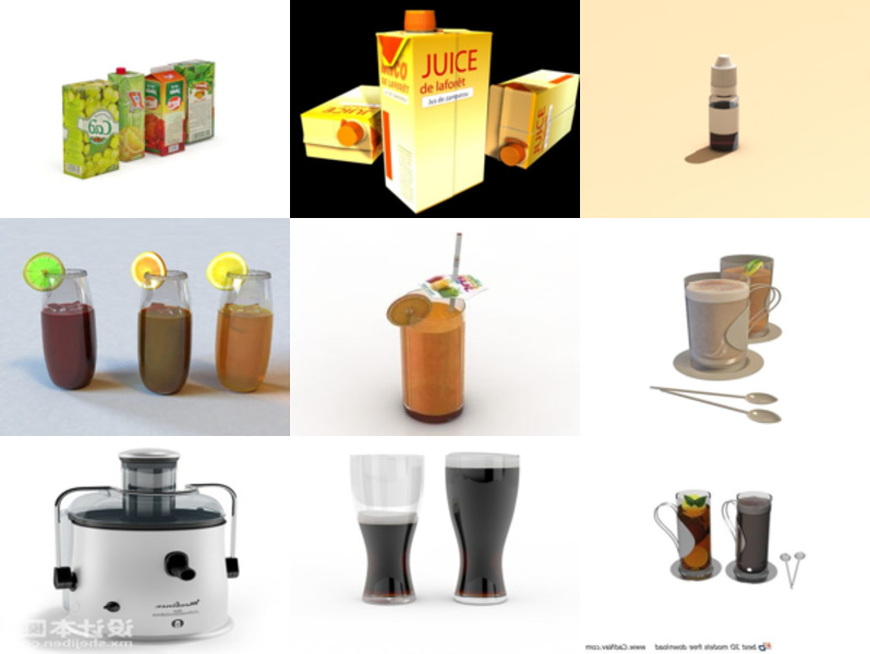 Top 10 Juice 3D Models for Design Latest 2022