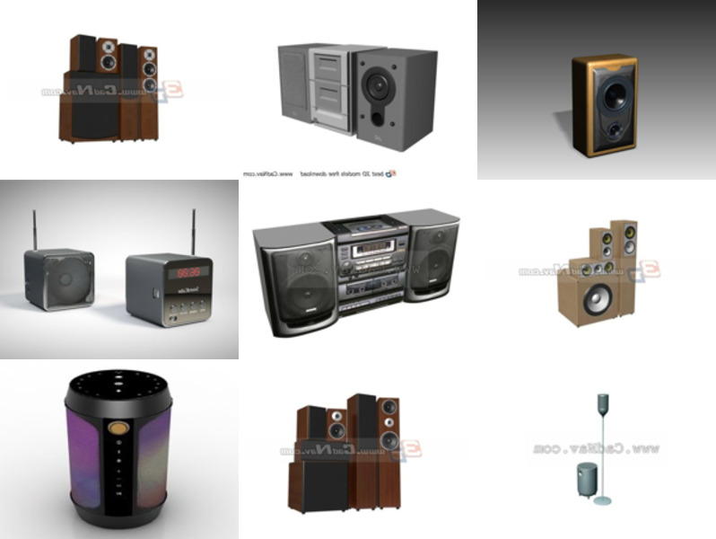 Top 10 Sound Box 3D-modeller til design Seneste 2022