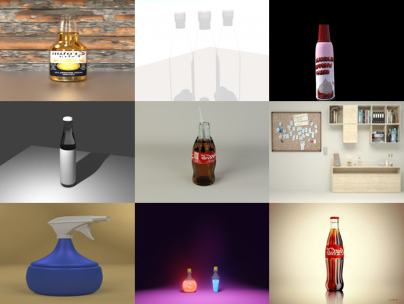 Top 11 Blender Bottle 3D Models Newest 2022