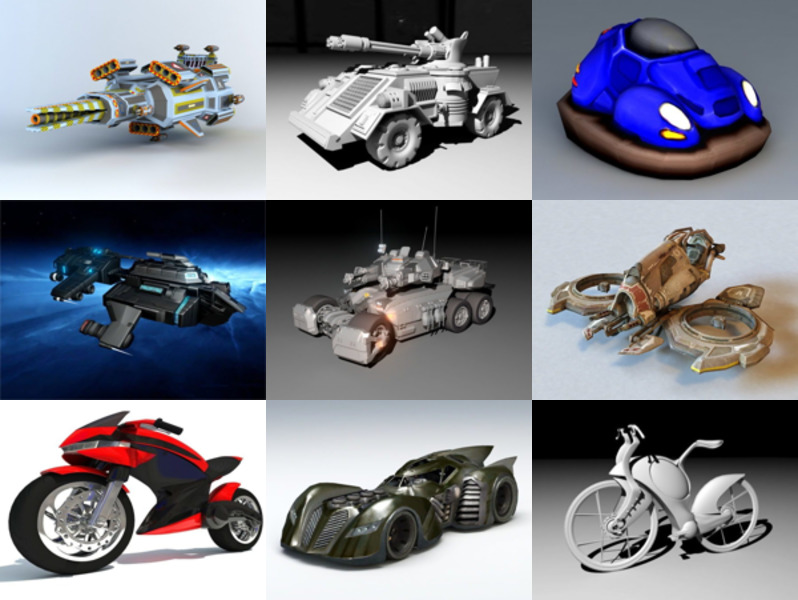 Top 11 Futuristic Vehicle 3D Models Most Recent 2022