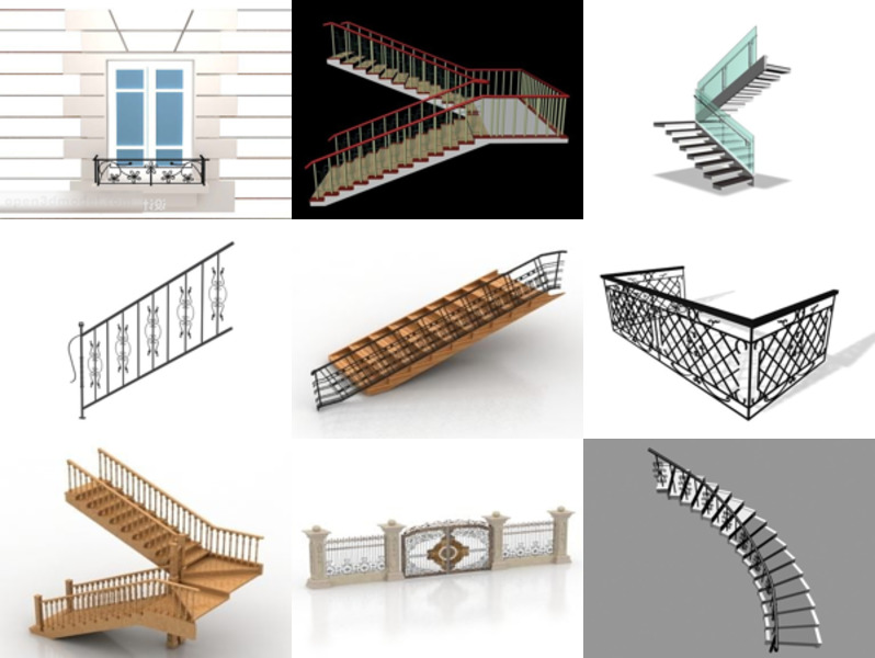 Top 11 Handrails 3D Models for Design Most Recent 2022