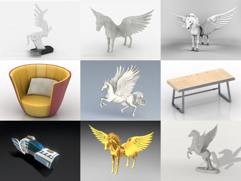 Os 11 principais modelos 3D Pegasus mais recentes de 2022