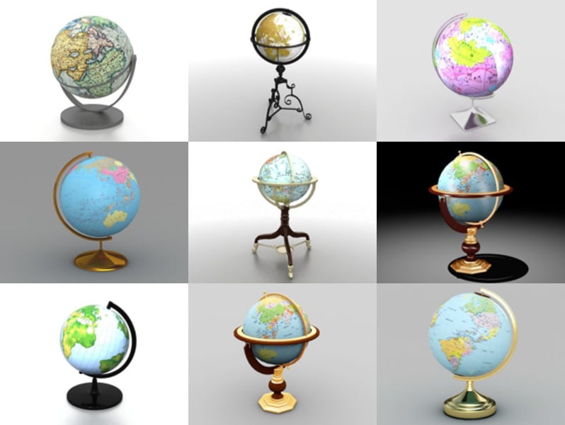 Top 11 World Globe 3D Models Latest 2022