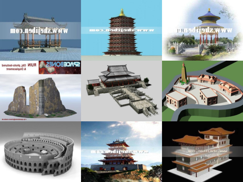 Top 12 Ancient Building 3D Models for Design Newest 2022
