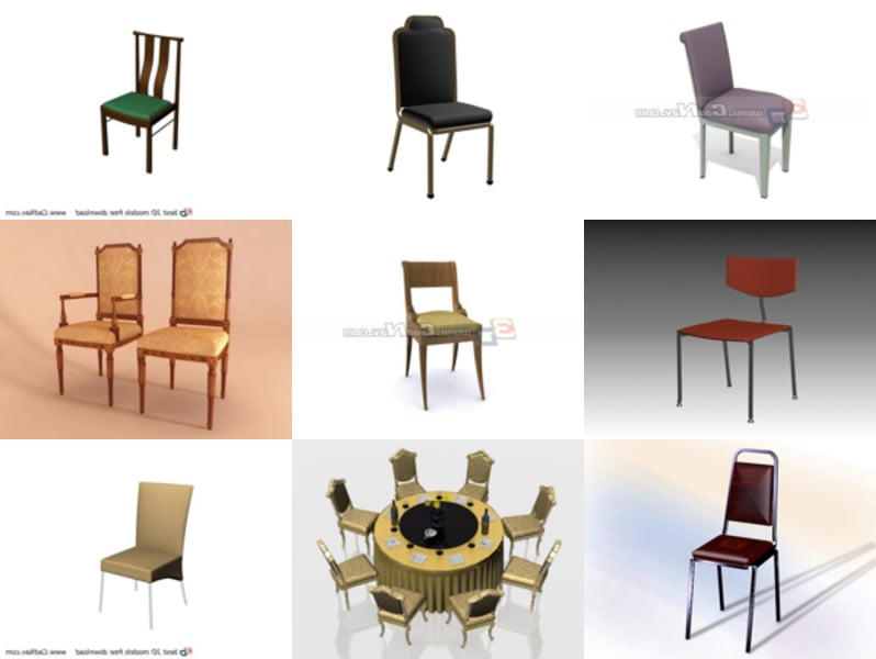 Top 12 Banquet Chair 3D Models for Free Newest 2022