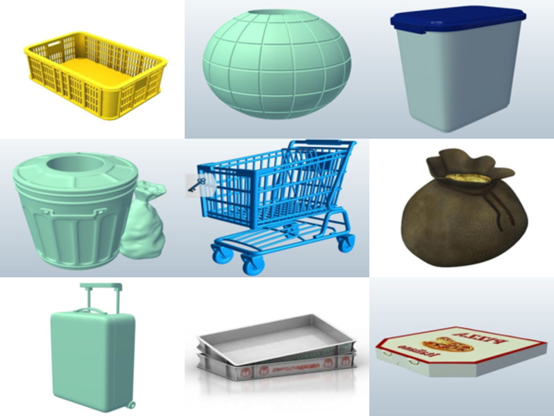Top 12 Containers 3D Models for Rendering Most Recent 2022