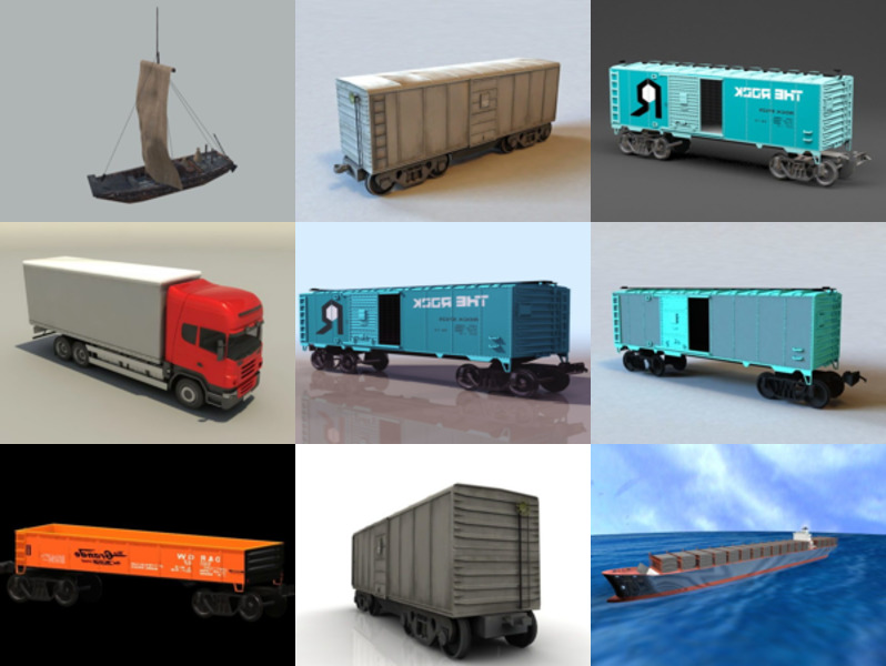 Top 12 Freight 3D Models Latest 2022