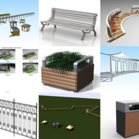 Top 12 Park Elements 3D-modellen gratis Laatste 2022
