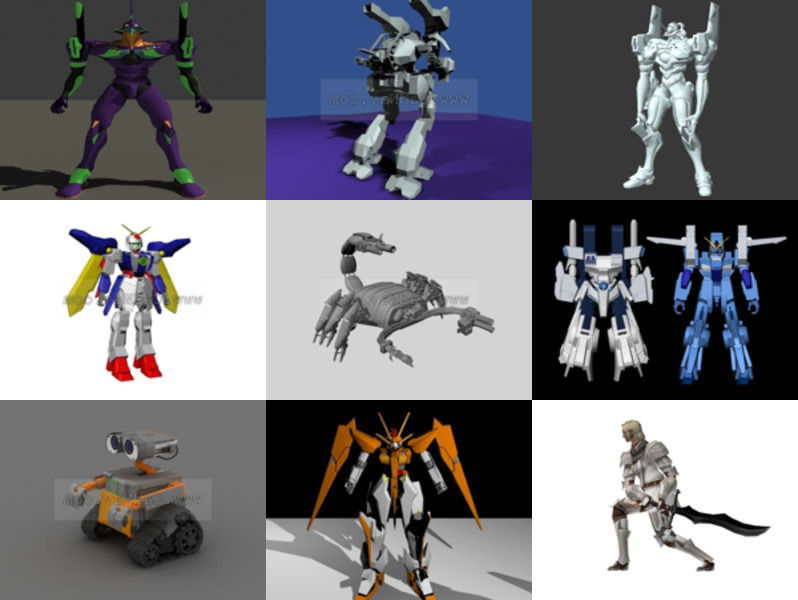 Top 12 Robot Character 3D Models Latest 2022