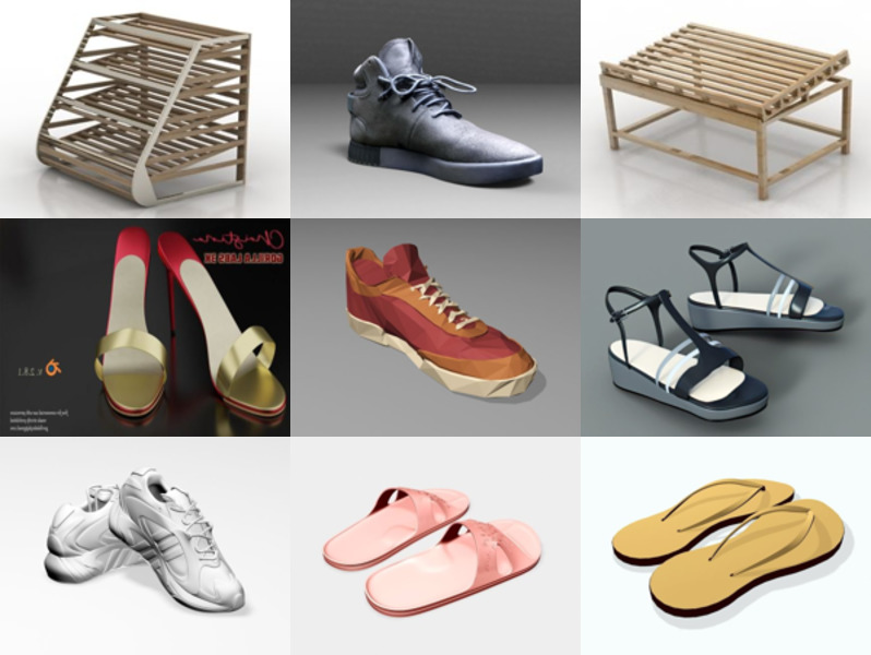Top 12 Free 3D Shoes Models Latest 2022
