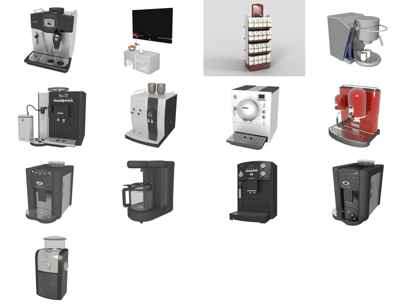 Topp 13 kaffemaskin 3D-modeller siste 2022