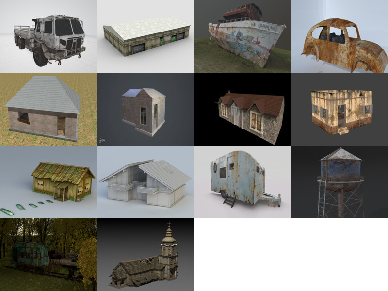 Top 14 Abandoned 3D Models for Rendering Newest 2022