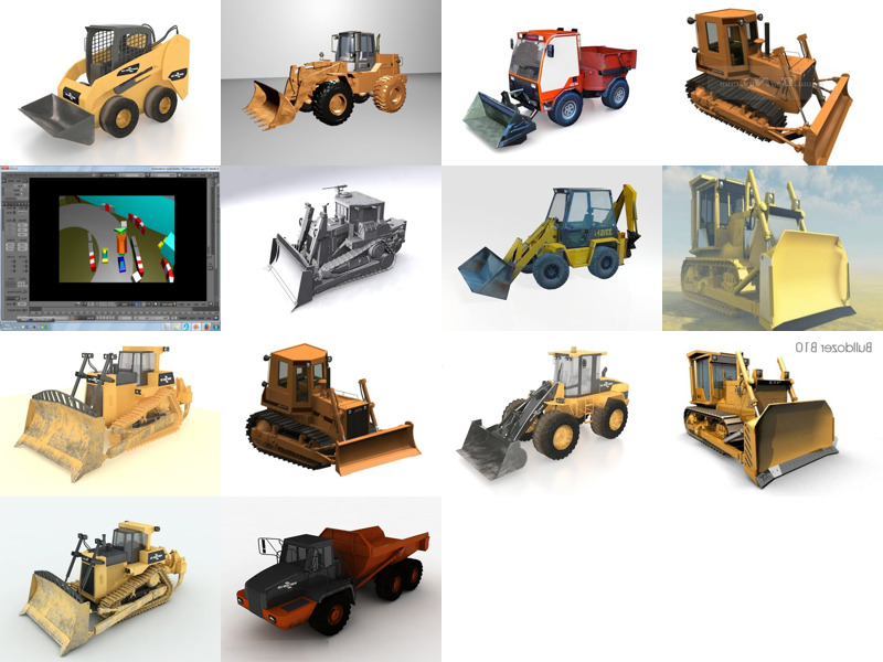 Top 14 Bulldozer 3D Models Newest 2022