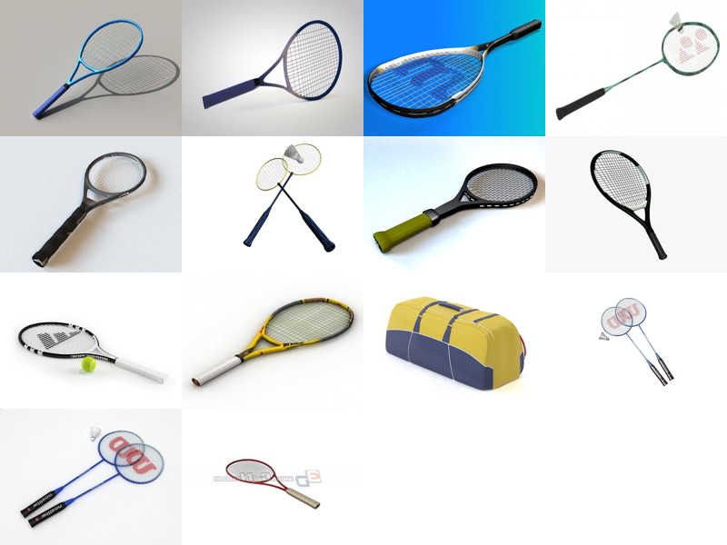 Top 14 Racket 3D Models Latest 2022