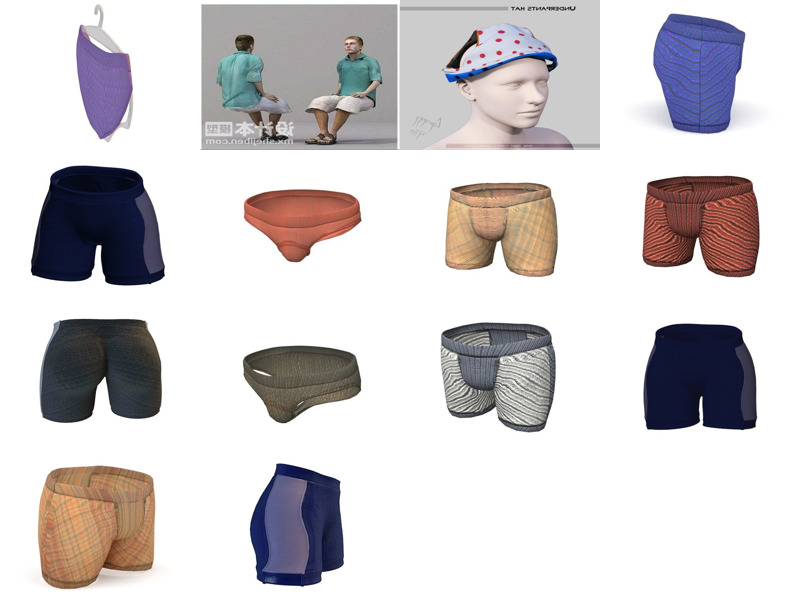 Top 14 Underpants 3D Models Stuff Latest 2022