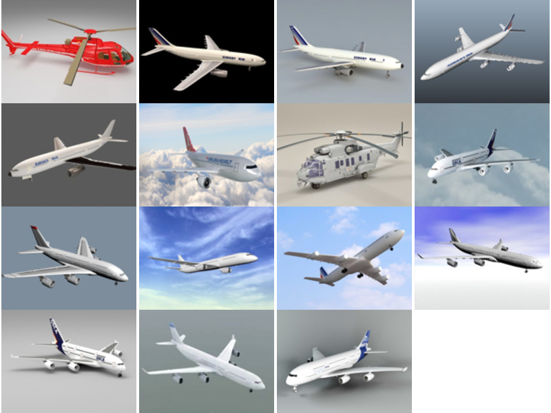 Top 15 Airbus 3D Models for Free Most Recent 2022