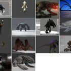 Top 15 Blender Monstruo Modelos 3D Más nuevo 2022