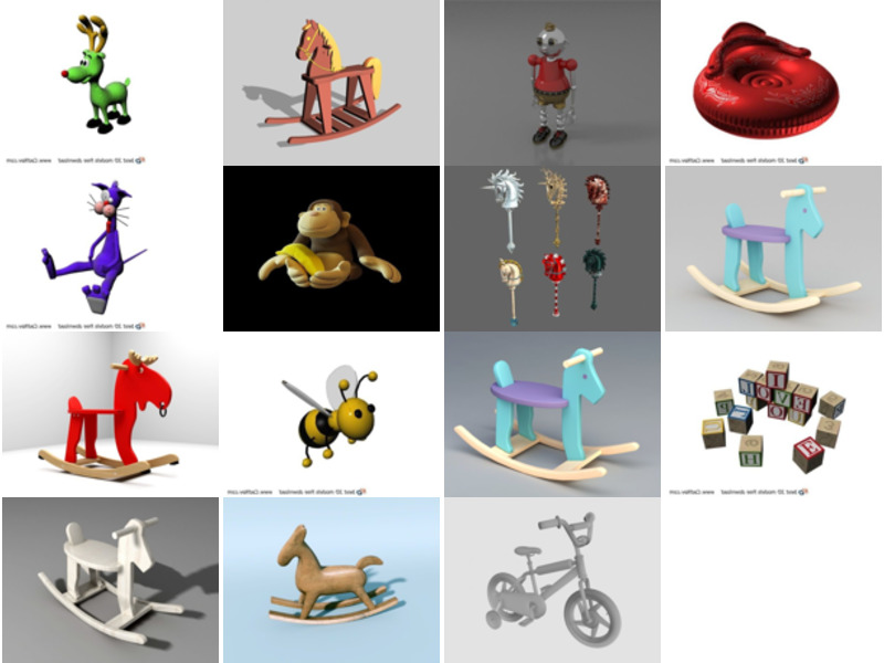 Top 15 Children Toys 3D Models Resources Most Recent 2022