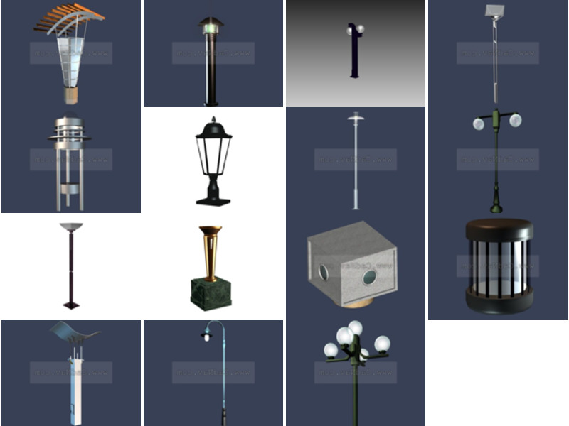 Top 15 Garden Lamp 3D Models for Rendering Most Recent 2022