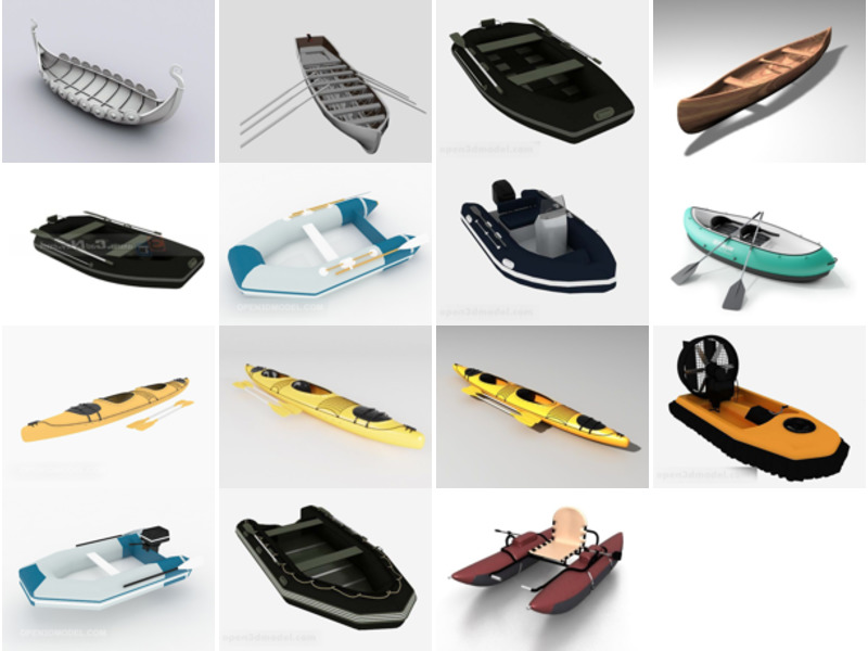 Top 15 Kayak 3D Models for Rendering Most Recent 2022