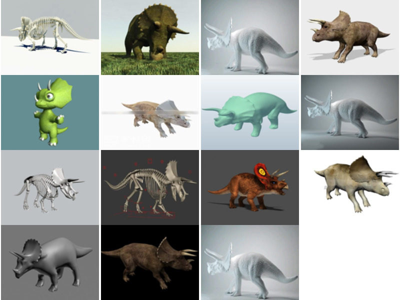 Top 15 Triceratops 3D Models for Free Newest 2022
