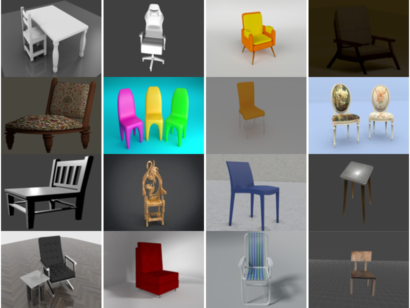 Top 16 Blender Modele krzeseł 3D do renderowania najnowsze 2022