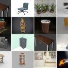 Top 18 Blender Office 3D-modeller gratis Seneste 2022