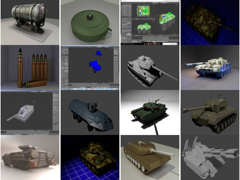 Кращі 18 Blender Ресурси 3D-моделей танків Найновіші 2022 р