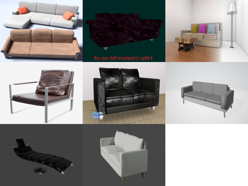 Top 8 Blender Couch 3D Models for Design Most Recent 2022