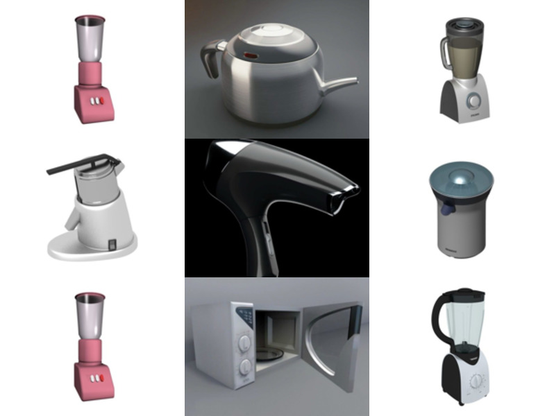 Top 9 Blender Appliances 3D Models Most Recent 2022