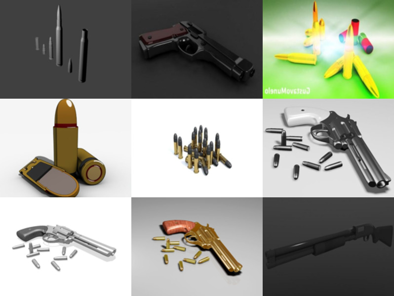 Top 9 Bullets 3D Models Latest 2022