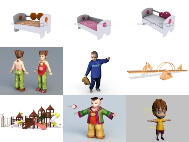 Top 9 Toddler 3D Models for Design Latest 2022
