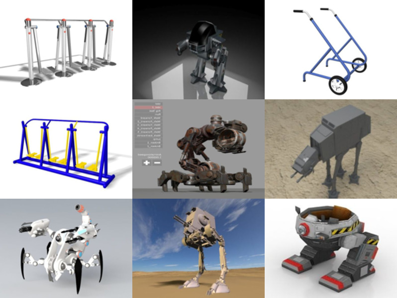 Top 9 Walker 3D Models for Design Newest 2022