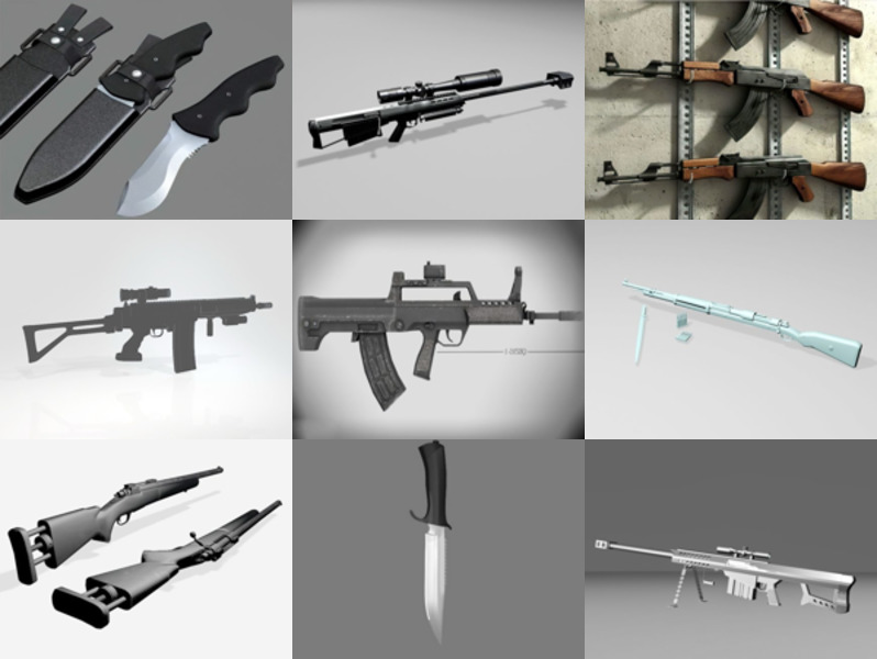 Top 11 gratis 3D-militærudstyrsmodeller til design, nyeste 2022