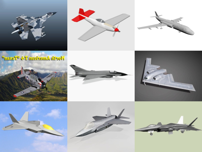 Top 12 Model Pesawat Militer 3D Gratis Paling Anyar 2022