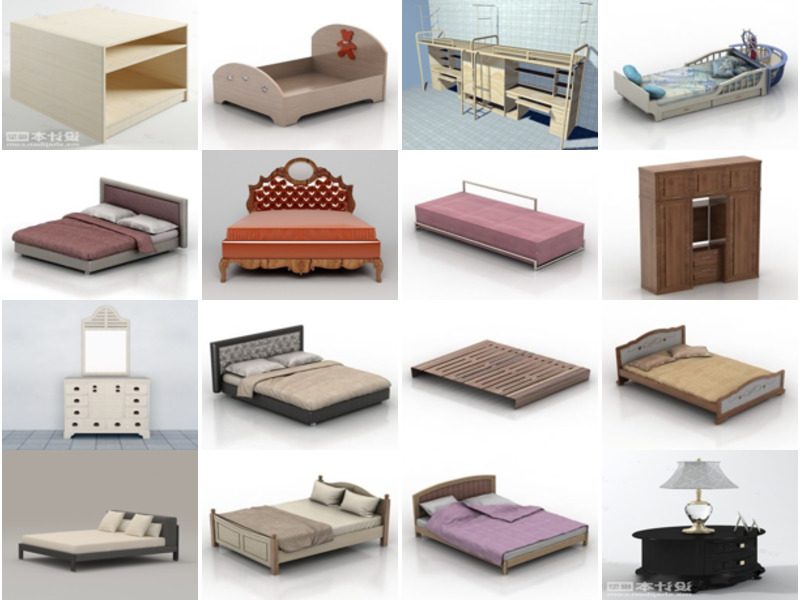 bedroom furniture 3d models free