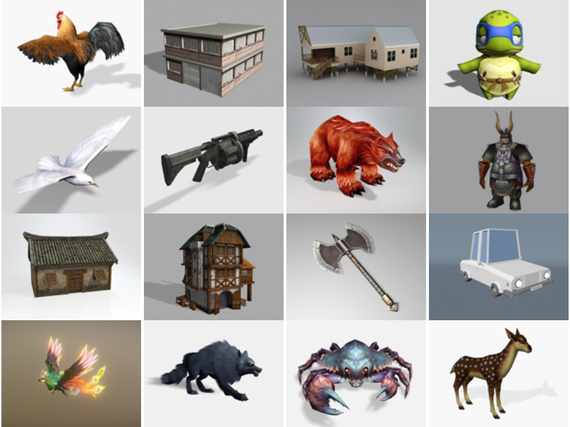 Top 16 Free 3D Low Poly Models Newest 2022