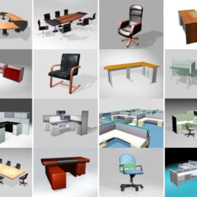 Topp 16 gratis 3D-kontormøbelmodeller siste 2022