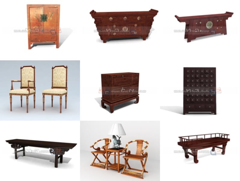 Top 9 Free 3D Antique Furniture Models Stuff Latest 2022