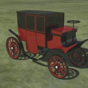 ビンテージ電気自動車 1905 コロンビア 3D モデル