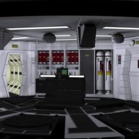 Odyssey Spaceship Interior Space 3d model
