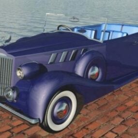 3d модель класичного автомобіля Packard