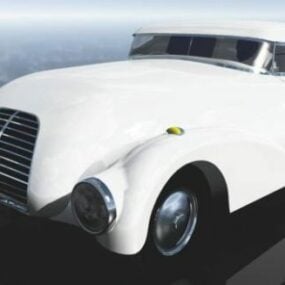 Ylellinen Vintage Car Mercedes 3D-malli