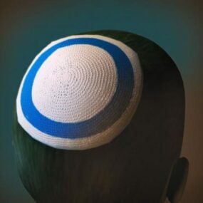 Mô hình 3d mũ Kippah của người Do Thái