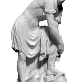 Ancient Statue European Man 3d model