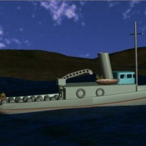 เรือเดินทะเลออตโตมันกองทัพเรือแบบจำลอง 3 มิติ