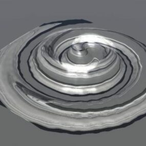 Spiralgalaxie-Universum 3D-Modell