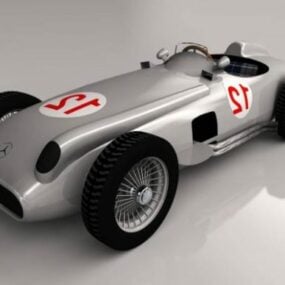 سيارة سباق مرسيدس بنز W196 موديل 3D