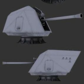 Militärgeschütz Mk110 57mm 3D-Modell