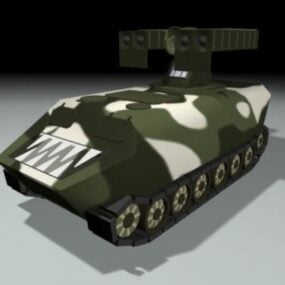 Military Tank Strela 9k35 3d model